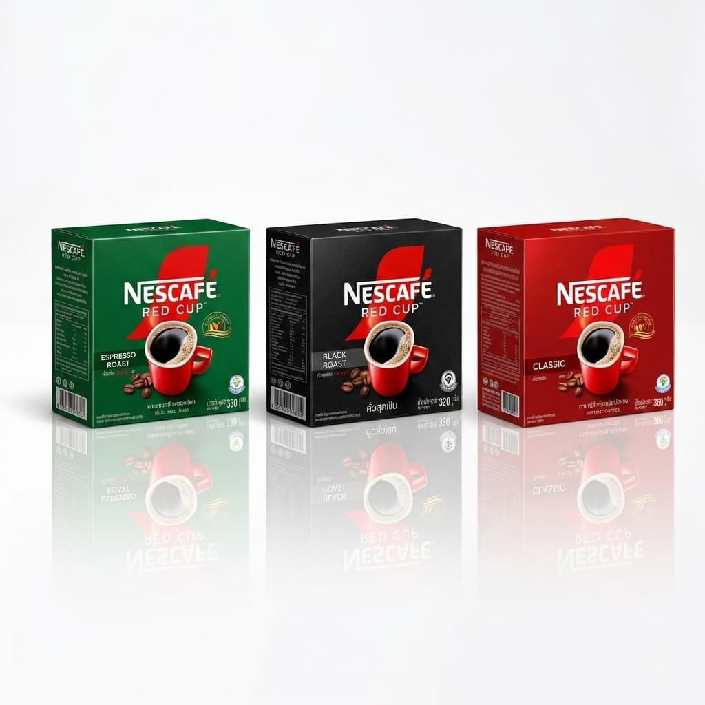 Nescafe Red Cup เนสกาแฟ เรดคัพ กาแฟสำเร็จรูปผสมกาแฟคั่วบดละเอียด แบบกล่อง ขนาด 320-360กรัม รูปที่ 1