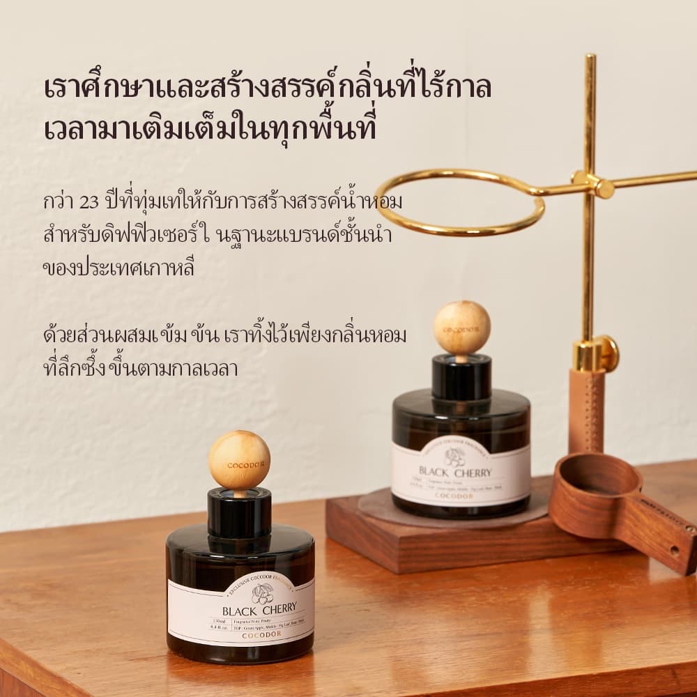 COCODOR น้ำหอมปรับอากาศในรถแบบลูกบอลไม้ขนาดใหญ่ 130 มล. / แพ็ค 2 ชิ้น รูปที่ 3