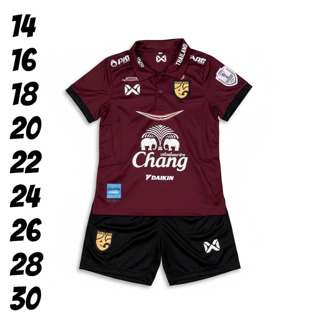 บอลชุดกีฬาเด็กเสื้อพร้อมกางเกงชายแหละหญิงใสได้สีสวยตามภาพถ่ายรูปจากสินค้าผ้านิ่มเย็นใส่สบาย รูปที่ 4