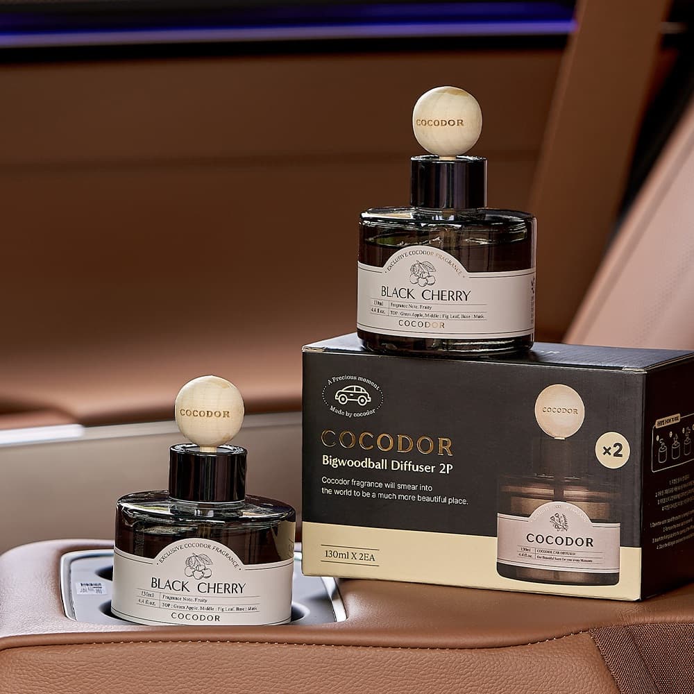 COCODOR น้ำหอมปรับอากาศในรถแบบลูกบอลไม้ขนาดใหญ่ 130 มล. / แพ็ค 2 ชิ้น รูปที่ 7