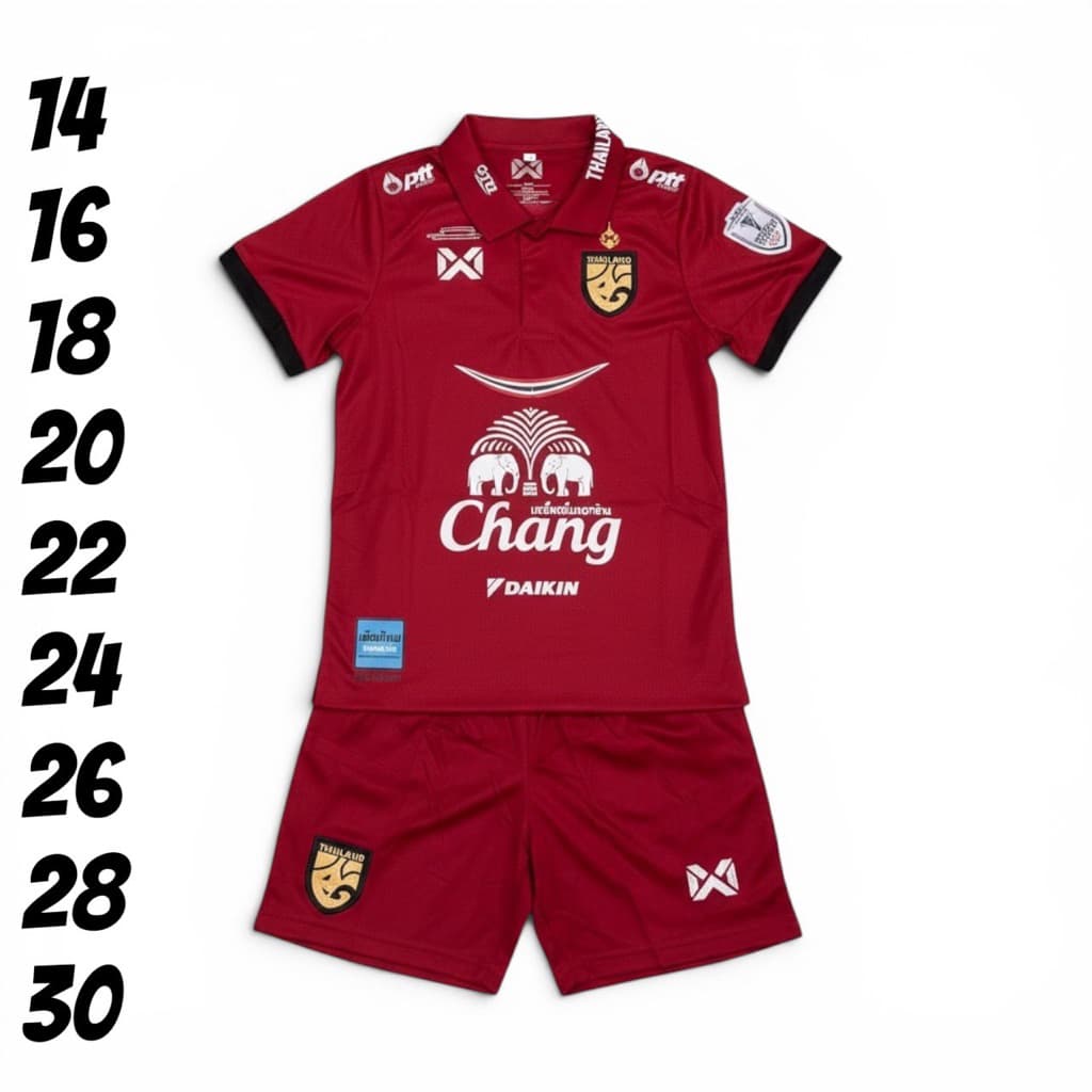 บอลชุดกีฬาเด็กเสื้อพร้อมกางเกงชายแหละหญิงใสได้สีสวยตามภาพถ่ายรูปจากสินค้าผ้านิ่มเย็นใส่สบาย