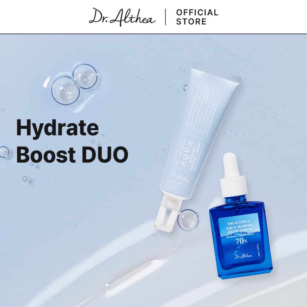 Dr.Althea Hydrate Boost DUO | อควา มารีน วอเตอร์รี ครีม 50มล. & อควา มารีน ดีพ เซรั่ม 30มล รูปที่ 1