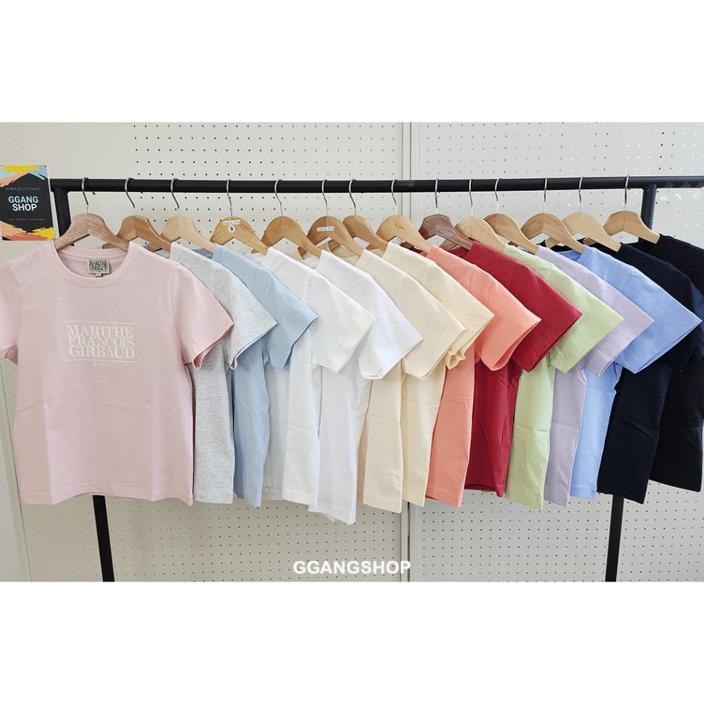 MARITHE FRANCOIS GIRBAUD 2026 NEW COLORS is W CLASSIC LOGO short sleeve T SHIRT for women ALL COLORS ggf007 รูปที่ 3