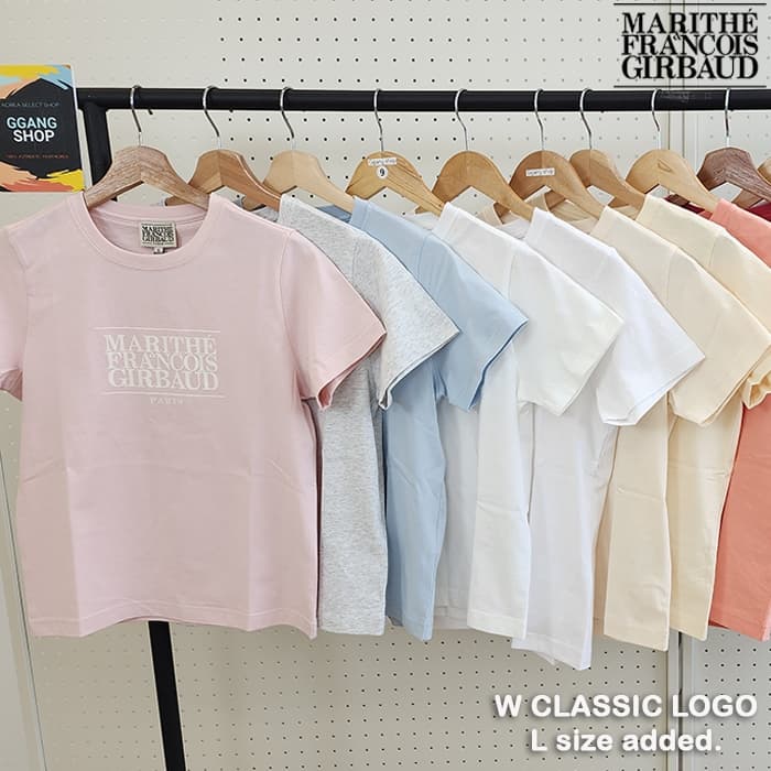 MARITHE FRANCOIS GIRBAUD 2026 NEW COLORS is W CLASSIC LOGO short sleeve T SHIRT for women ALL COLORS ggf007 รูปที่ 1