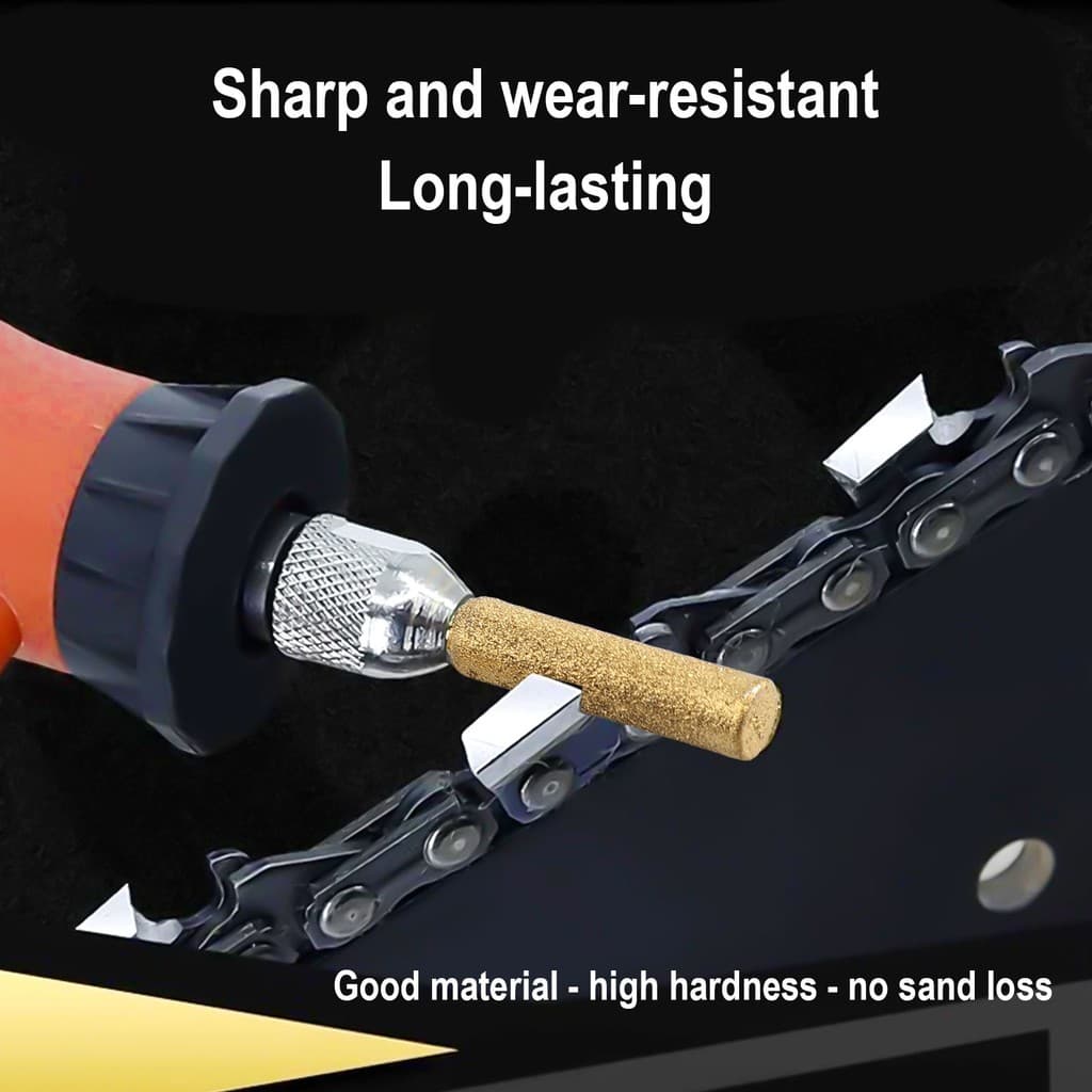 ⭐จัดส่งที่รวดเร็ว⭐ 6เคลือบทรงกระบอก Burr Chainsaw ener เครื่องบดเลื่อยโซ่ GrindingWhetstone รูปที่ 7