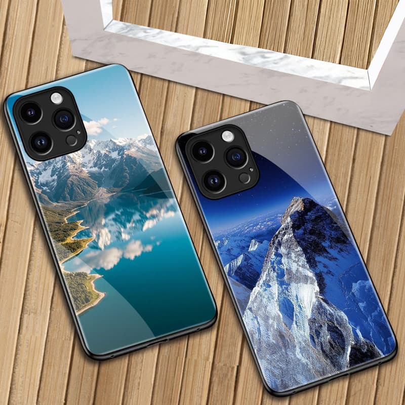 เคสสำหรับ Samsung A12 4G A12 5G M12 F12 เคสโทรศัพท์ภูเขาหิมะเปลือกแก้วกันกระแทก รูปที่ 9