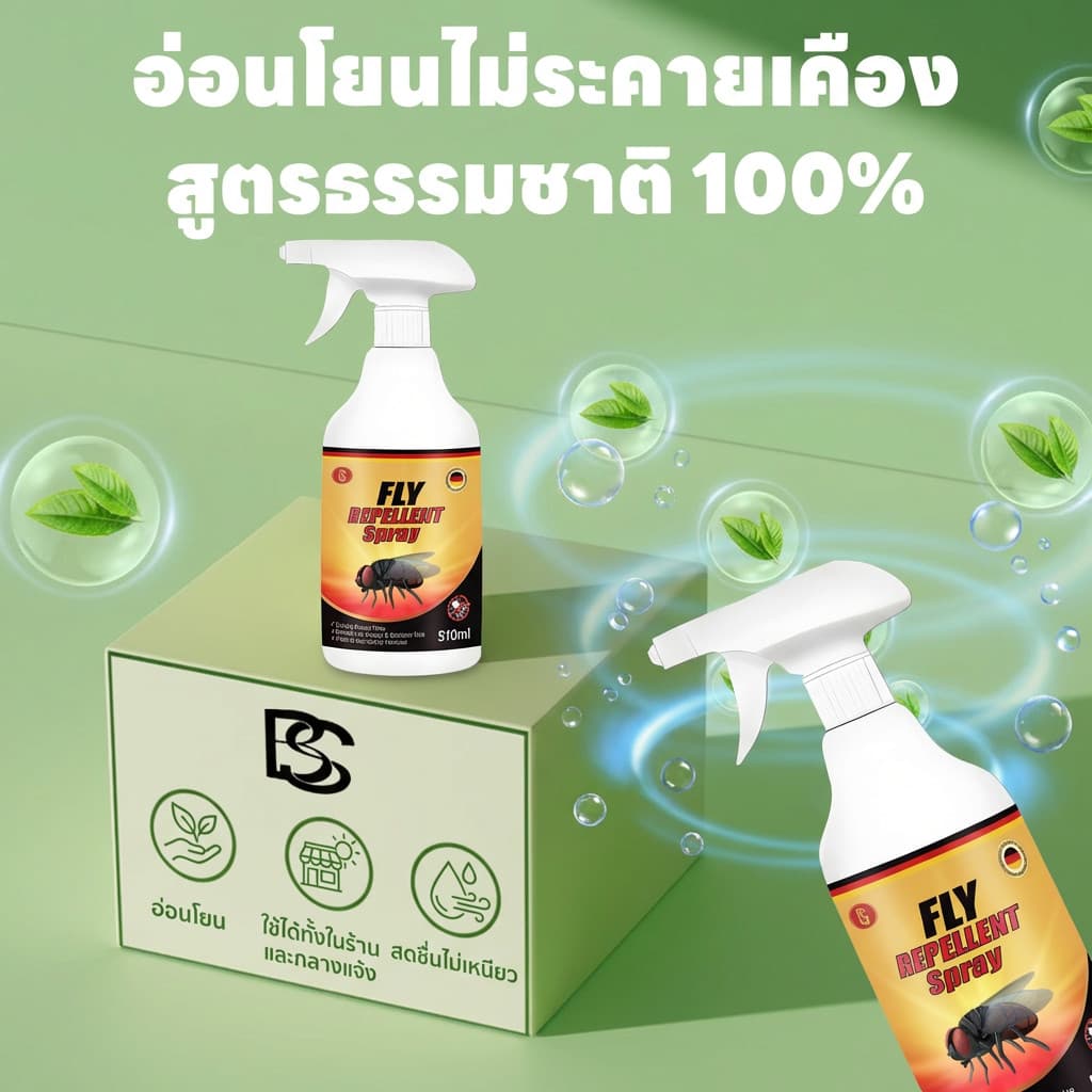 ยาฉีดแมลงวัน สเปรย์ไล่แมลงวัน ไล่แมลงวัน ป้องกันยาวนาน 510ml รูปที่ 3