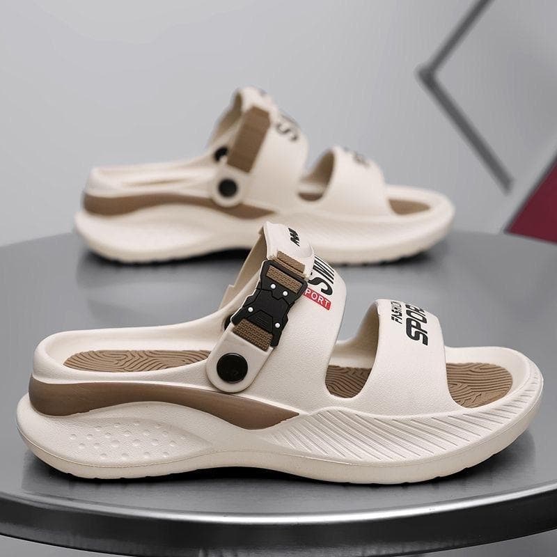 FOYA SHOES รองเท้ากีฬากลางแจ้งนุ่มสบายลื่นและสวมใส่ Unisex แฟชั่นสองสีออกแบบวัสดุ EVA สูง 4 ซม 025 รูปที่ 5
