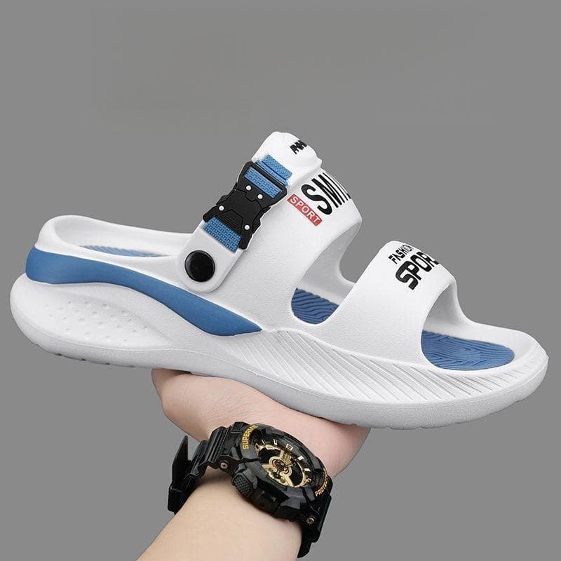 FOYA SHOES รองเท้ากีฬากลางแจ้งนุ่มสบายลื่นและสวมใส่ Unisex แฟชั่นสองสีออกแบบวัสดุ EVA สูง 4 ซม 025 รูปที่ 2