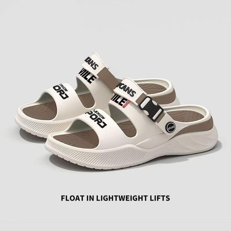 FOYA SHOES รองเท้ากีฬากลางแจ้งนุ่มสบายลื่นและสวมใส่ Unisex แฟชั่นสองสีออกแบบวัสดุ EVA สูง 4 ซม 025 รูปที่ 1
