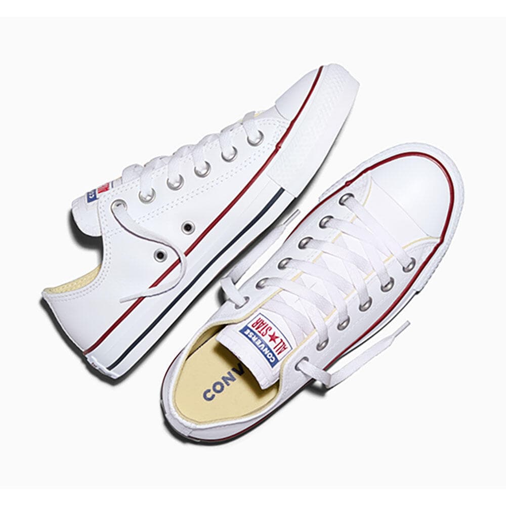 CONVERSE รองเท้า ALL STAR LEATHER OX WHITE UNISEX 132173CU_U5WTXX รูปที่ 4