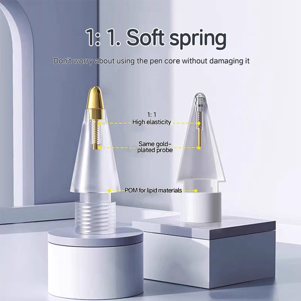 Nibs เปลี่ยนหลายสี เคล็ดลับจุดละเอียด 6 แพ็คเข้ากันได้กับ Apple Pencil 1st 2nd USB-C รูปที่ 3