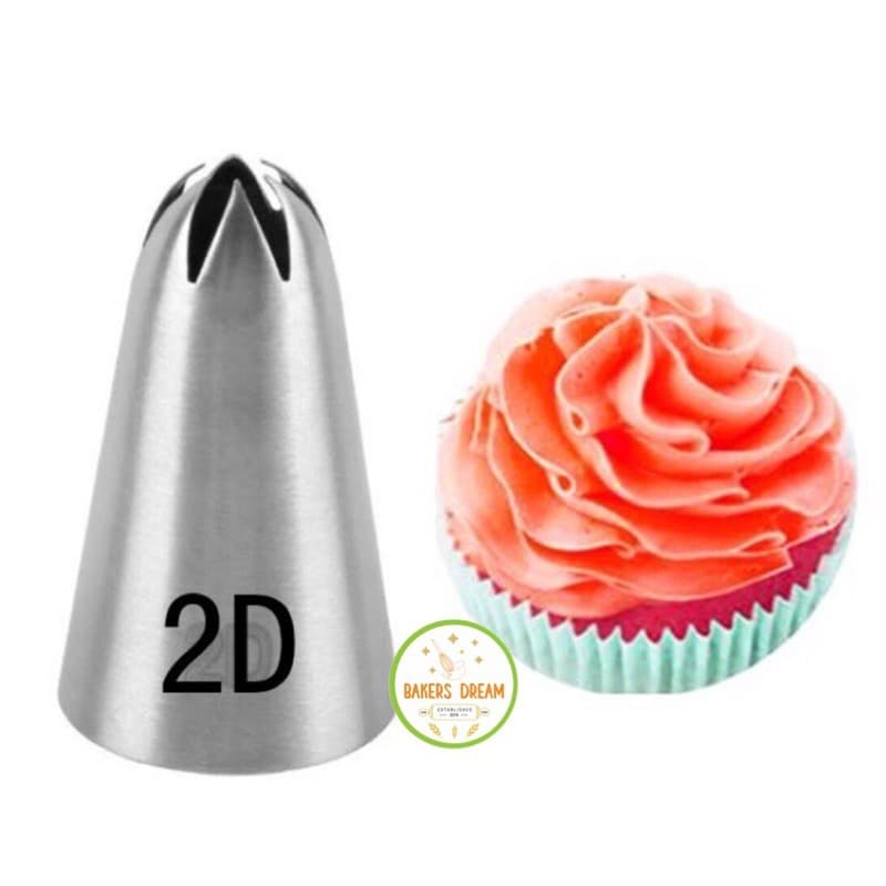 DIY เค้กไอซิ่งหัวฉีดเคล็ดลับชุด Buttercream Pastry ตกแต่ง 1M 2F 2D 6B 2A 5 ชิ้น รูปที่ 6