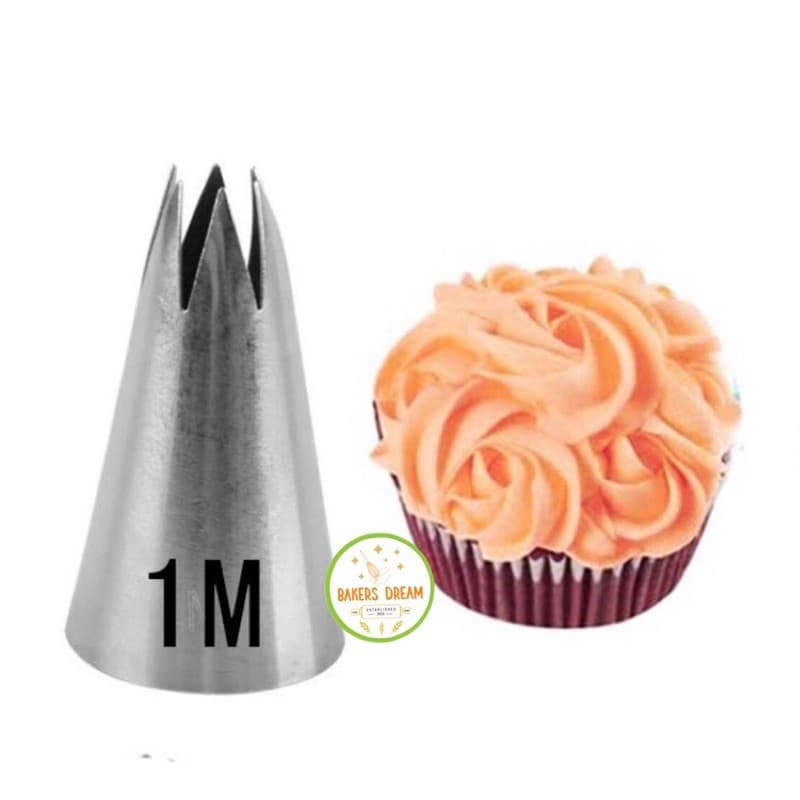 DIY เค้กไอซิ่งหัวฉีดเคล็ดลับชุด Buttercream Pastry ตกแต่ง 1M 2F 2D 6B 2A 5 ชิ้น รูปที่ 4
