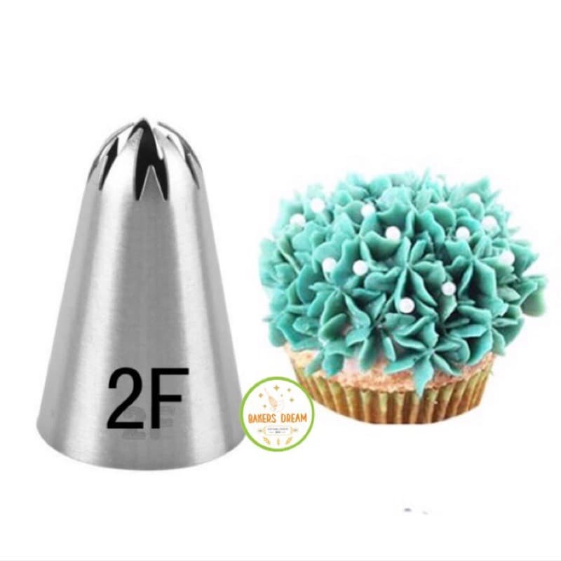 DIY เค้กไอซิ่งหัวฉีดเคล็ดลับชุด Buttercream Pastry ตกแต่ง 1M 2F 2D 6B 2A 5 ชิ้น รูปที่ 5
