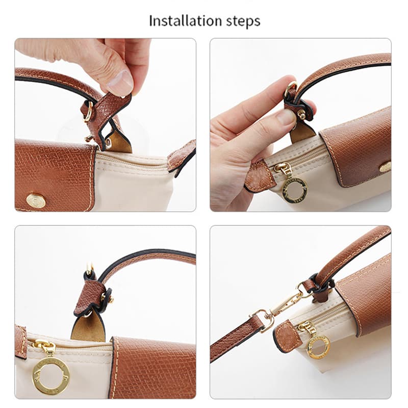 สายสะพายหนังแท้มินิ Longchamp แท้ - อุปกรณ์เสริมแปลงสายสะพายไหล่ ไม่ต้องเจาะรู รูปที่ 6