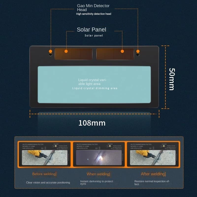 แว่นต welding อัตโนมัติปรับแสง True Color รุ่นใหม่ – เข้ากันได้กับหน้ากาก Foreman เพื่อการป้องกันที่ดียิ่งขึ้น รูปที่ 2