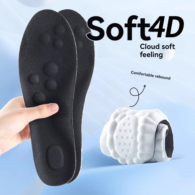 1 คู่ Arch Support Insoles เบาะนุ่มคุณภาพสูง, แทรกยางยืดดูดซับแรงกระแทกสําหรับกีฬาและของใช้ประจําวัน รูปที่ 2