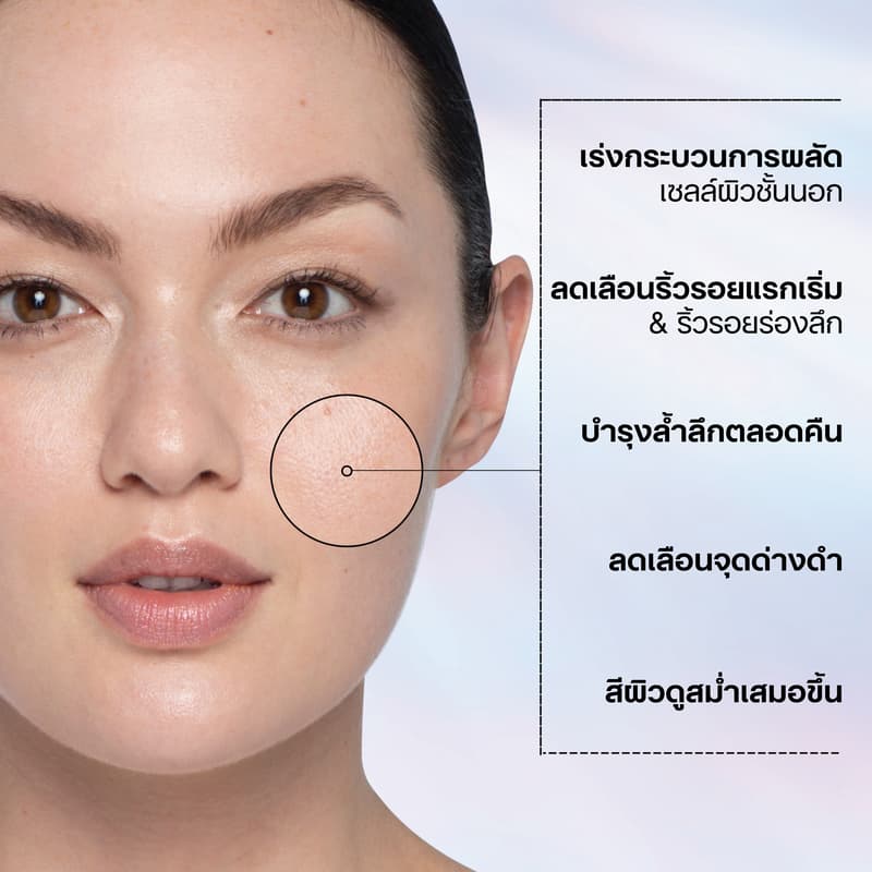 OLAY SUPER SERUM NIGHT REPAIR Anti Aging & Brightening 30ml ผสาน Niacinamide, Peptide, Glycerin, Lactic & Salicylic Acid รูปที่ 3