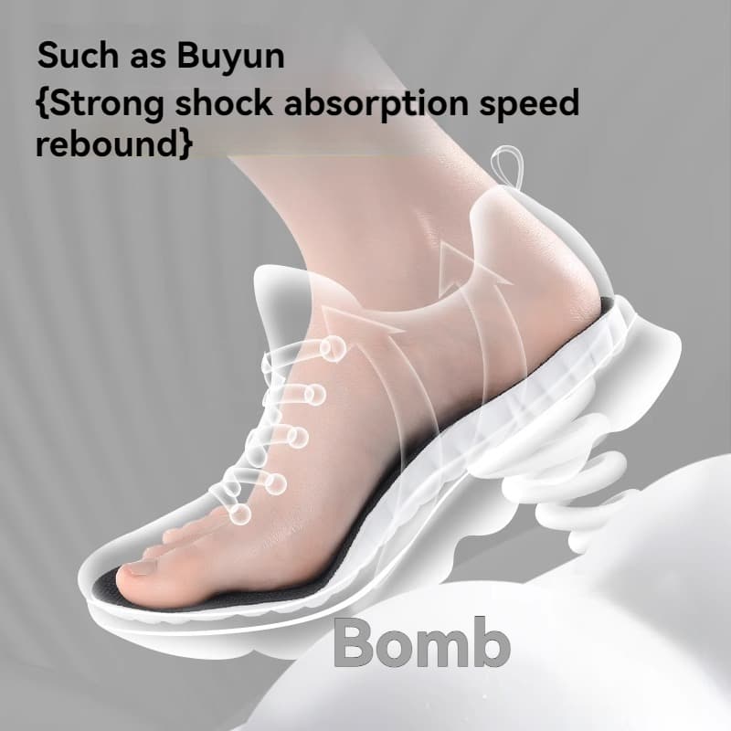 1 คู่ Arch Support Insoles เบาะนุ่มคุณภาพสูง, แทรกยางยืดดูดซับแรงกระแทกสําหรับกีฬาและของใช้ประจําวัน รูปที่ 3