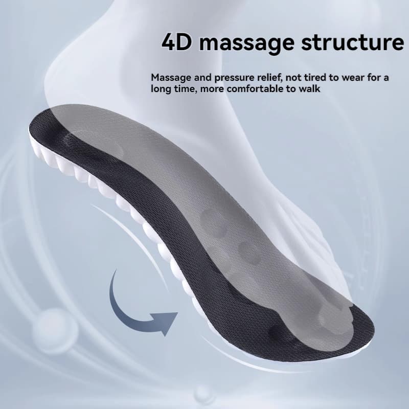 1 คู่ Arch Support Insoles เบาะนุ่มคุณภาพสูง, แทรกยางยืดดูดซับแรงกระแทกสําหรับกีฬาและของใช้ประจําวัน รูปที่ 5