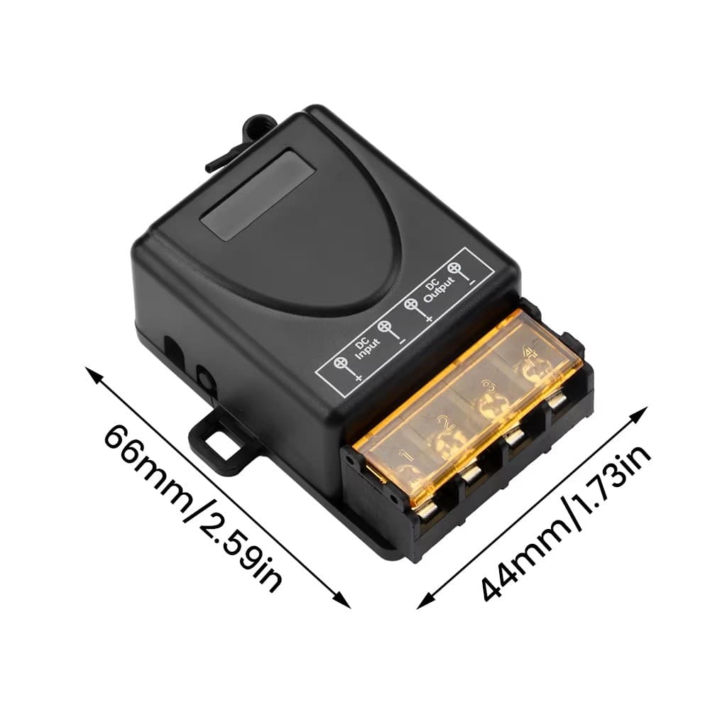 DC12V24V30A1 รีโมทคอนโทรลไร้สายสวิตช์เปิด/Fff, ไฟรถจักรยานยนต์ไฟรถยนต์กระพริบปั๊มน้ํา รูปที่ 3