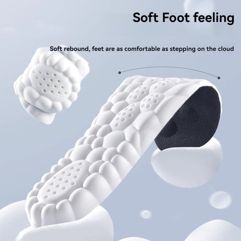1 คู่ Arch Support Insoles เบาะนุ่มคุณภาพสูง, แทรกยางยืดดูดซับแรงกระแทกสําหรับกีฬาและของใช้ประจําวัน รูปที่ 4