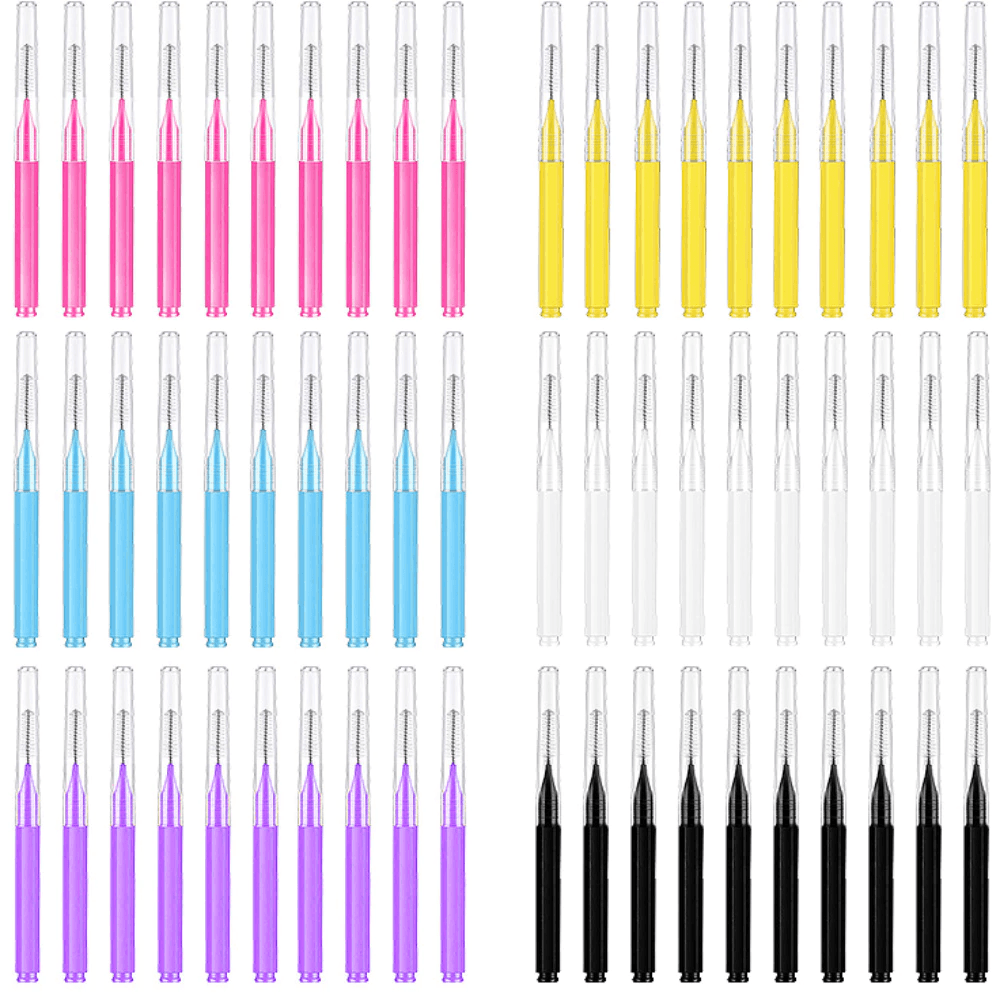Braces Brush Cleaner 60 ชิ้น: แปรงสีฟัน Interdental สําหรับการดูแลทันตกรรมจัดฟันและเครื่องมือกําจัดสิวหัวดํา รูปที่ 7