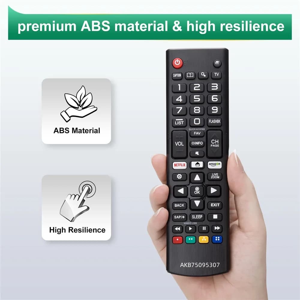 รีโมทคอนโทรลสมาร์ททีวีสากลสําหรับ Lg Akb75095307 Lcd Led Hdtv Tvs Lj/Uj Serie รูปที่ 3