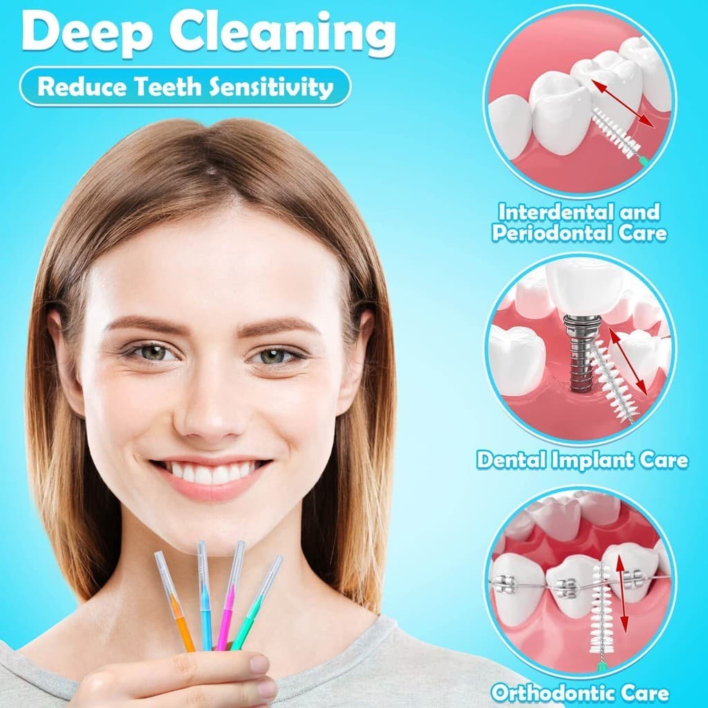 Braces Brush Cleaner 60 ชิ้น: แปรงสีฟัน Interdental สําหรับการดูแลทันตกรรมจัดฟันและเครื่องมือกําจัดสิวหัวดํา รูปที่ 5