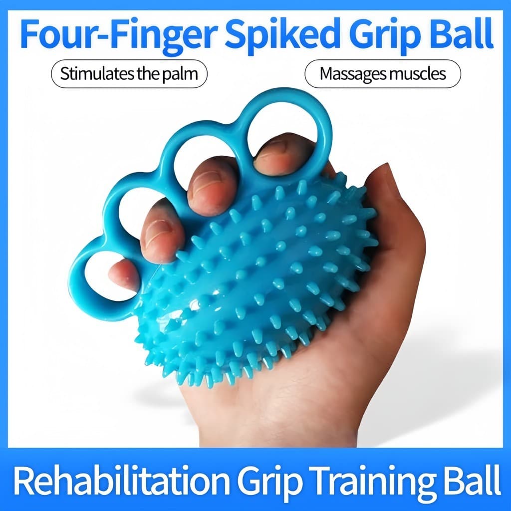 Finger Grip Strengthener และลูกบอลลดความเครียดกายภาพบําบัดเครื่องออกกําลังกายมือสําหรับการฟื้นฟูสมรรถภาพ รูปที่ 3