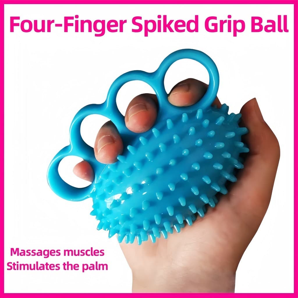Finger Grip Strengthener และลูกบอลลดความเครียดกายภาพบําบัดเครื่องออกกําลังกายมือสําหรับการฟื้นฟูสมรรถภาพ รูปที่ 7