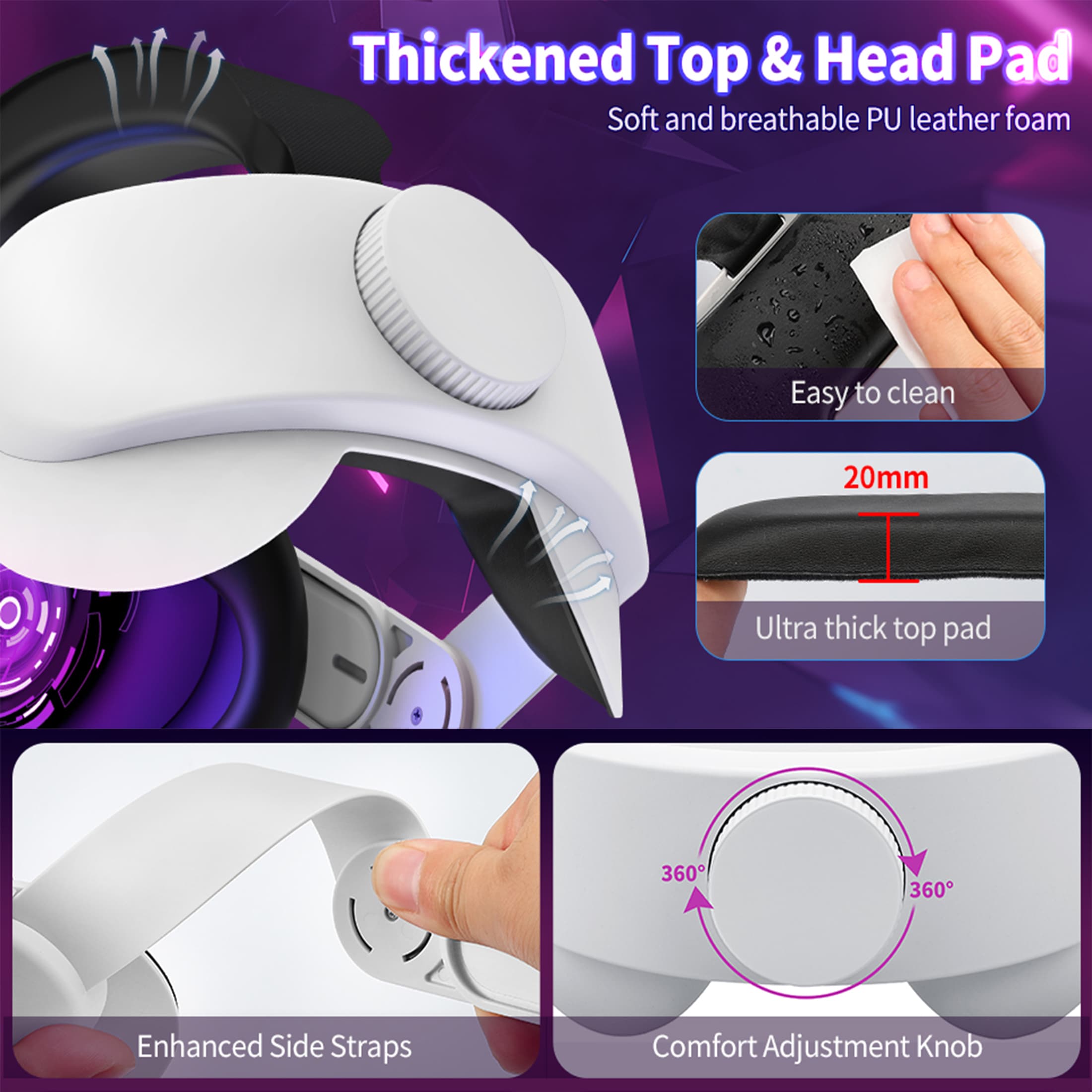 สายนาฬิกาข้อมือ Elite แบบเปลี่ยน สําหรับ Oculus Quest 2 Meta Quest 2 รูปที่ 6