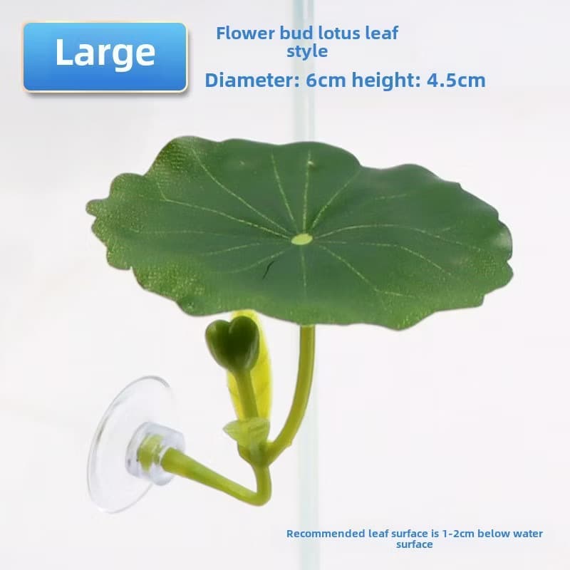 Betta Fish Leaf Hammock Lotus Rest Bed Aquarium Decor Sleep Egg Laying พืชจําลอง รูปที่ 3