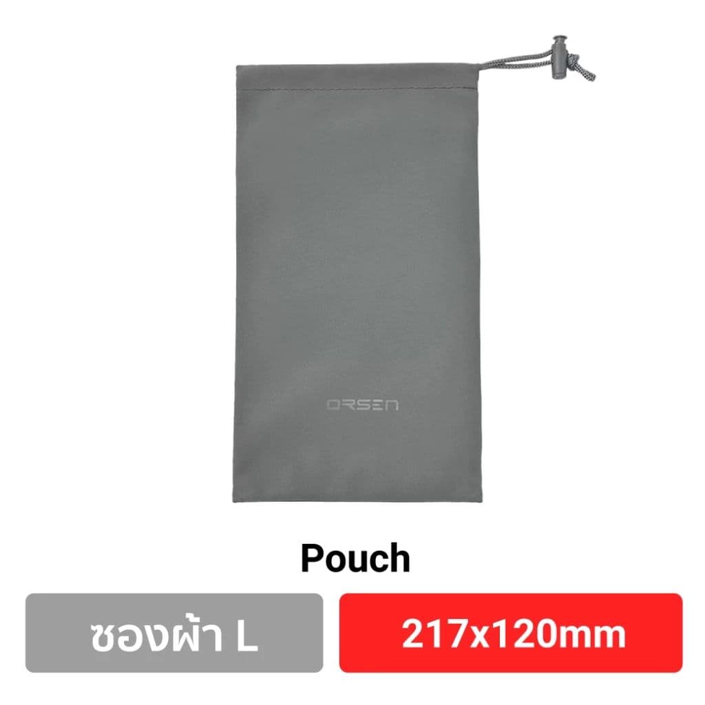 Orsen by Eloop Pouch ซองผ้าหูรูดอเนกประสงค์ สำหรับพาวเวอร์แบงค์และอุปกรณ์เสริม รูปที่ 4