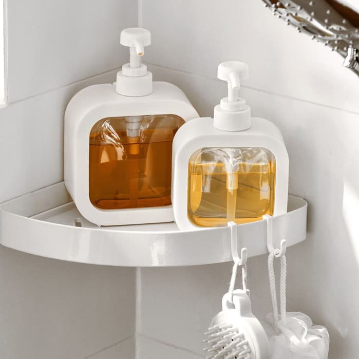 ขวดปั๊มสบู่เหลวเปล่า 300/500ml ขวดสเปรย์แบบกด เจลอาบน้ำ รูปที่ 2