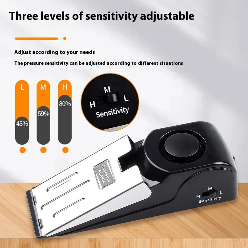 โรงแรมประตูหยุด Anti-Theft ALARM กันชนประตูนาฬิกาปลุก Devic HD ใช้งานง่ายวัสดุทนทาน รูปที่ 4