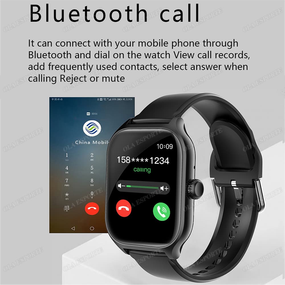 Global Version Smartwatch HD หน้าจอ Amoled Bluetooth Call GPS Track นาฬิกาสปอร์ต รูปที่ 2