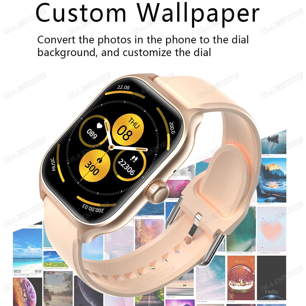 Global Version Smartwatch HD หน้าจอ Amoled Bluetooth Call GPS Track นาฬิกาสปอร์ต รูปที่ 3