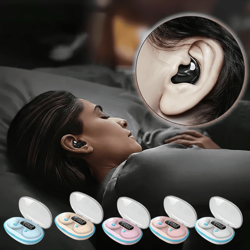 หูฟังบลูทูธไร้สาย X55 สําหรับนอนหลับ เบสตัดเสียงรบกวน HiFi สเตอริโอ กันน้ํา กันเหงื่อ IPX5 รูปที่ 1