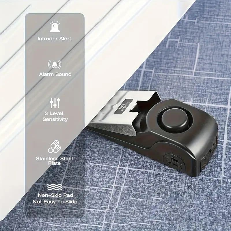 โรงแรมประตูหยุด Anti-Theft ALARM กันชนประตูนาฬิกาปลุก Devic HD ใช้งานง่ายวัสดุทนทาน รูปที่ 8