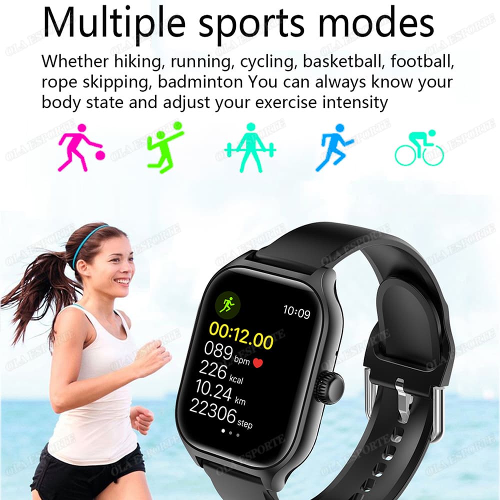 Global Version Smartwatch HD หน้าจอ Amoled Bluetooth Call GPS Track นาฬิกาสปอร์ต รูปที่ 6