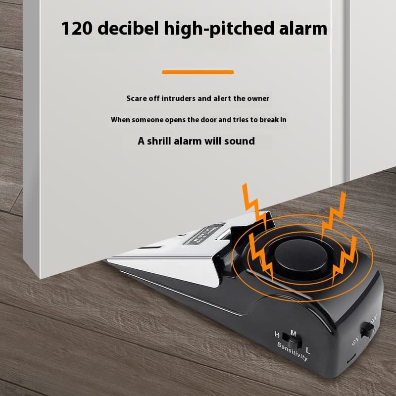 โรงแรมประตูหยุด Anti-Theft ALARM กันชนประตูนาฬิกาปลุก Devic HD ใช้งานง่ายวัสดุทนทาน รูปที่ 2