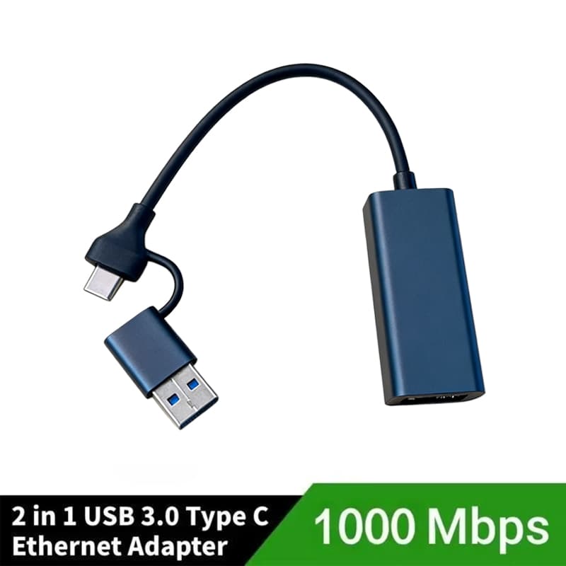 อะแดปเตอร์อีเธอร์เน็ต USB 3.0 2500Mbps Type-C ถึง RJ45 2.5G สําหรับแล็ปท็อป Macbook Windows รูปที่ 8