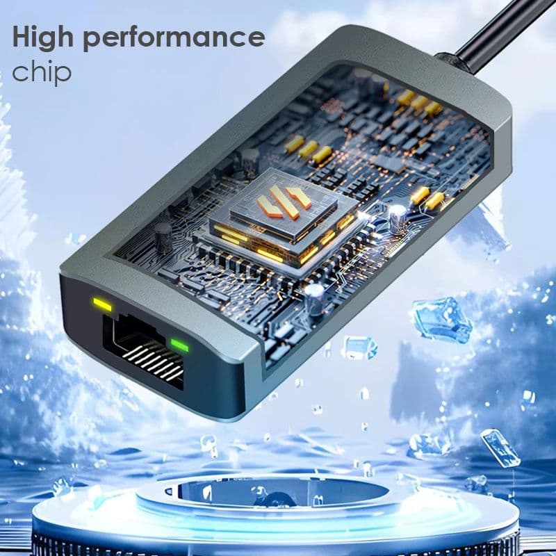 อะแดปเตอร์อีเธอร์เน็ต USB 3.0 2500Mbps Type-C ถึง RJ45 2.5G สําหรับแล็ปท็อป Macbook Windows รูปที่ 5