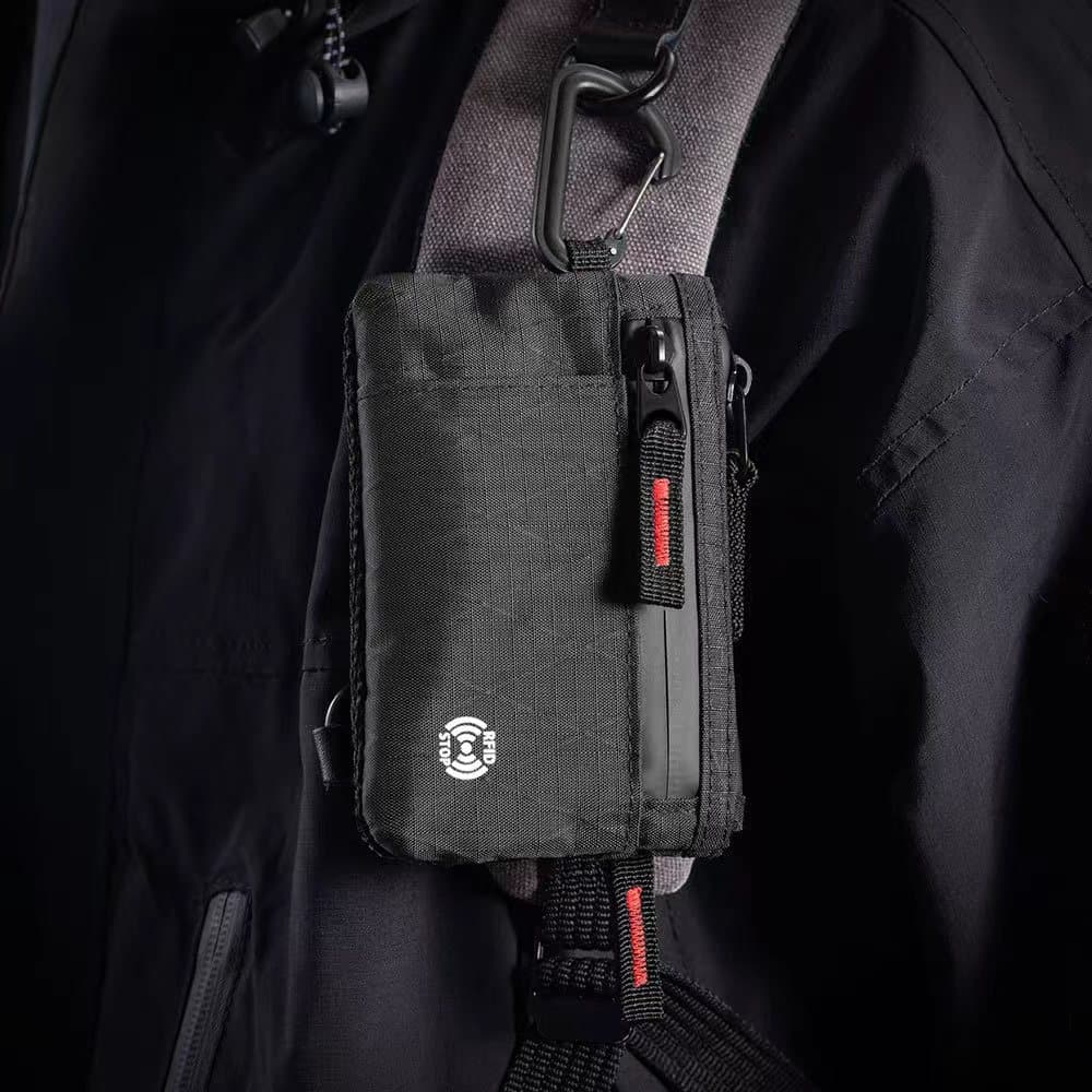 กระเป๋าสตางค์ RFID EDC บางเฉียบสําหรับผู้ชายกันน้ําพร้อมกระเป๋าใส่เหรียญแบบมีซิปและช่องเสียบการ์ดหลายช่อง รูปที่ 6