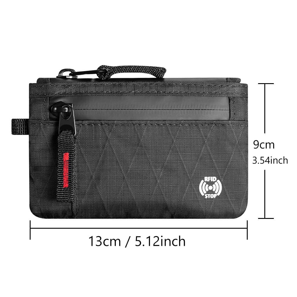 กระเป๋าสตางค์ RFID EDC บางเฉียบสําหรับผู้ชายกันน้ําพร้อมกระเป๋าใส่เหรียญแบบมีซิปและช่องเสียบการ์ดหลายช่อง รูปที่ 3