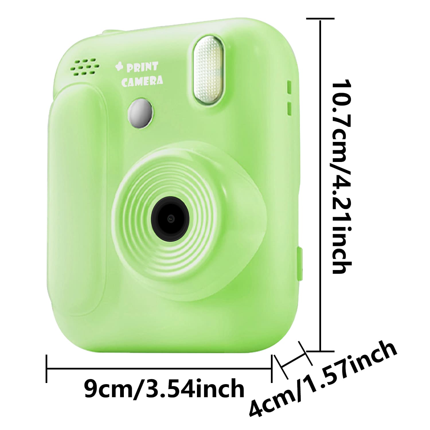 กล้องพิมพ์ทันที 1080P HD วิดีโอ 32G การ์ด Digital Camara ของขวัญวันเกิดคริสต์มาสสําหรับเด็ก รูปที่ 3