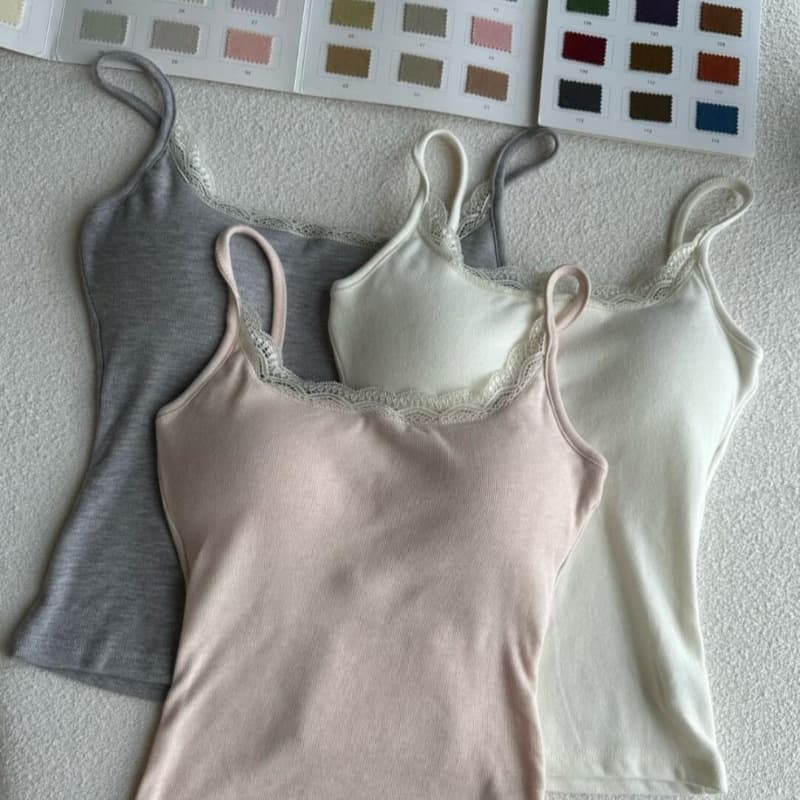 บริสุทธิ์ ความต้องการ เสื้อกล้ามสายเดี่ยวลูกไม้สาวฮอตพร้อมแผ่นรองหน้าอกและเสื้อแขนกุดทรงเข้ารูปสําหรับผู้หญิง 588 # รูปที่ 4