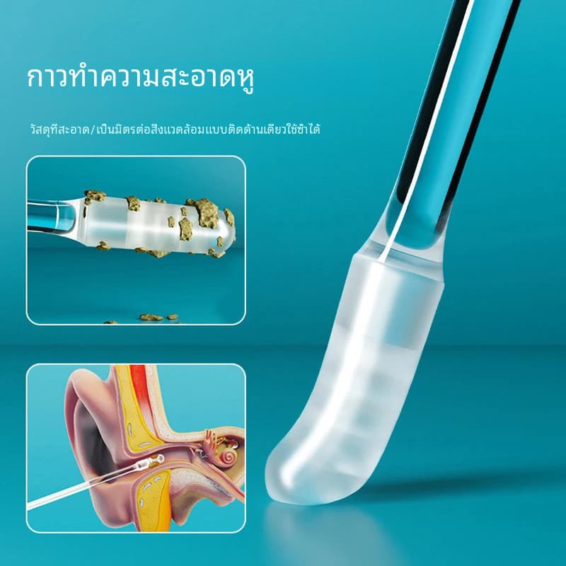 ไม้แคะหูซิลิโคนกำจัดขี้หู แบบนุ่ม ใช้แล้วทิ้ง สำหรับเด็กและผู้ใหญ่ ขนาดเล็ก 24 ชิ้นต่อกล่อง รูปที่ 4